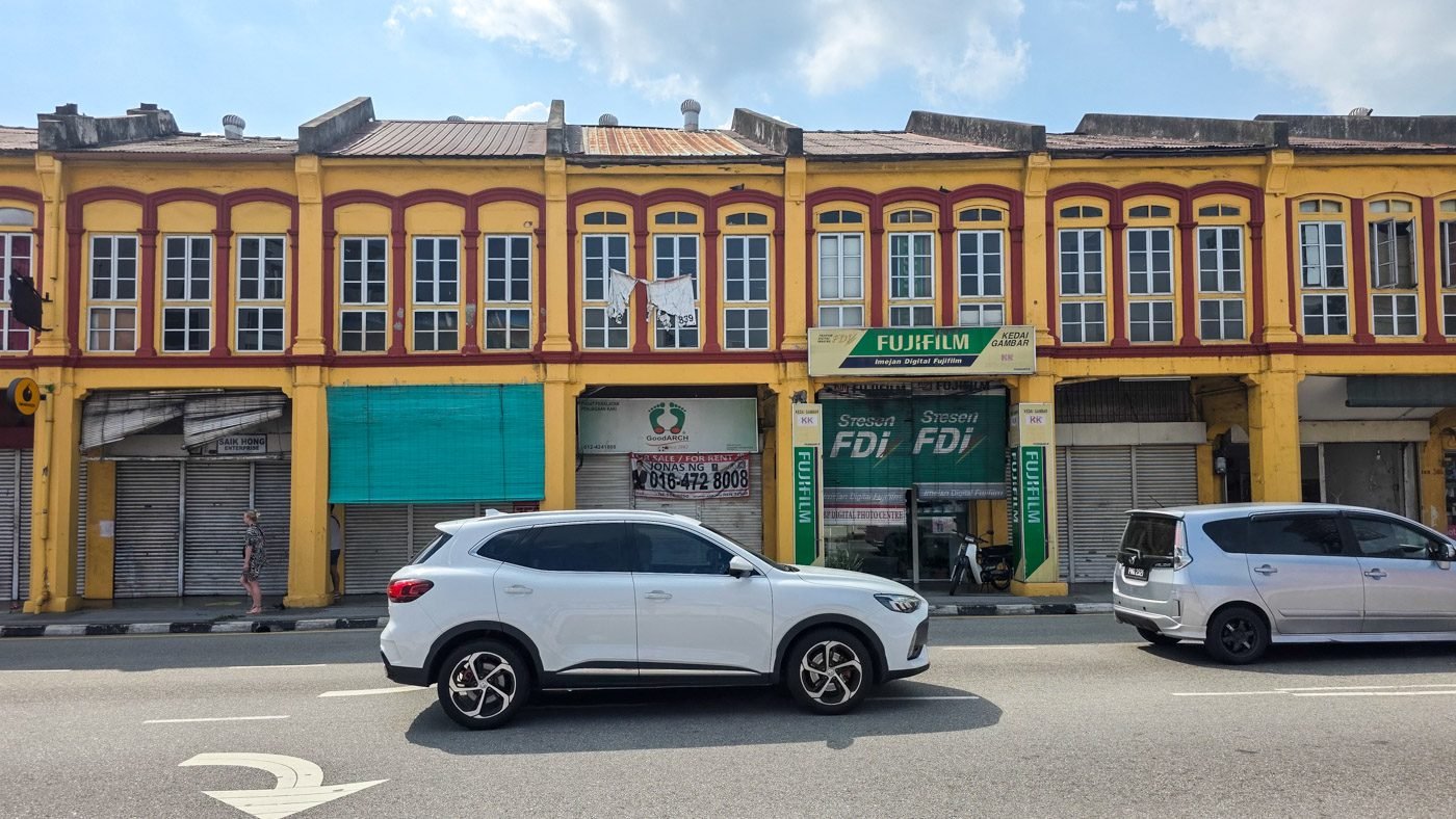 Daily transportation and street traffic in Penang, Malaysia