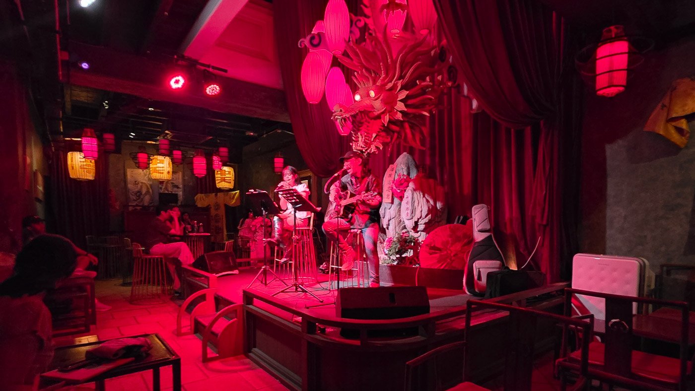 Live music performance at Manchu Bar in George Town, Penang