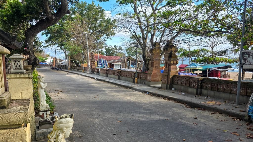 Empty street during Nyepi, Bali's Day of Silence