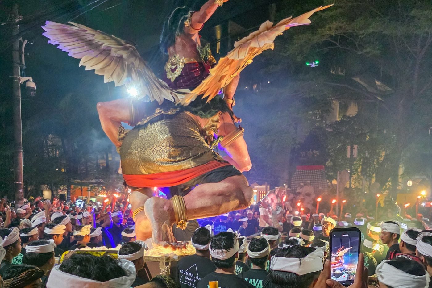 Ogoh-Ogoh statue carried through the streets of Bali before Nyepi.