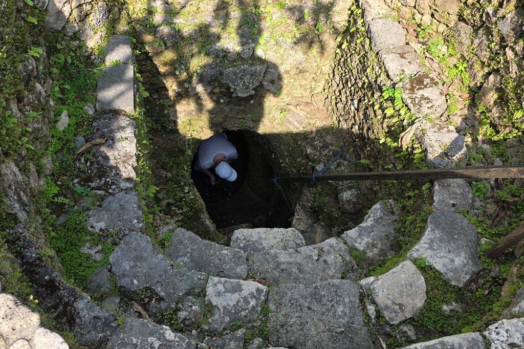 Underground house on Nusa Lembongan built by a local resident in the 1960s and 1970s.